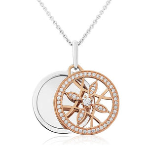 Waterford Crystal Rose Gold Necklace.