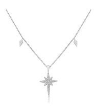 Load image into Gallery viewer, Waterford Crystal Sterling Silver Shooting Star Pendant.
