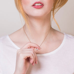 Radley Rose Gold Plated Stone Necklace.