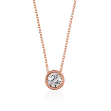 Load image into Gallery viewer, Radley Rose Gold Plated Stone Necklace.
