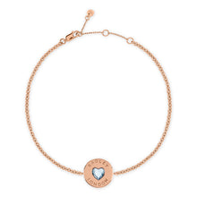 Load image into Gallery viewer, Radley Rose Gold Heart Disc Bracelet.
