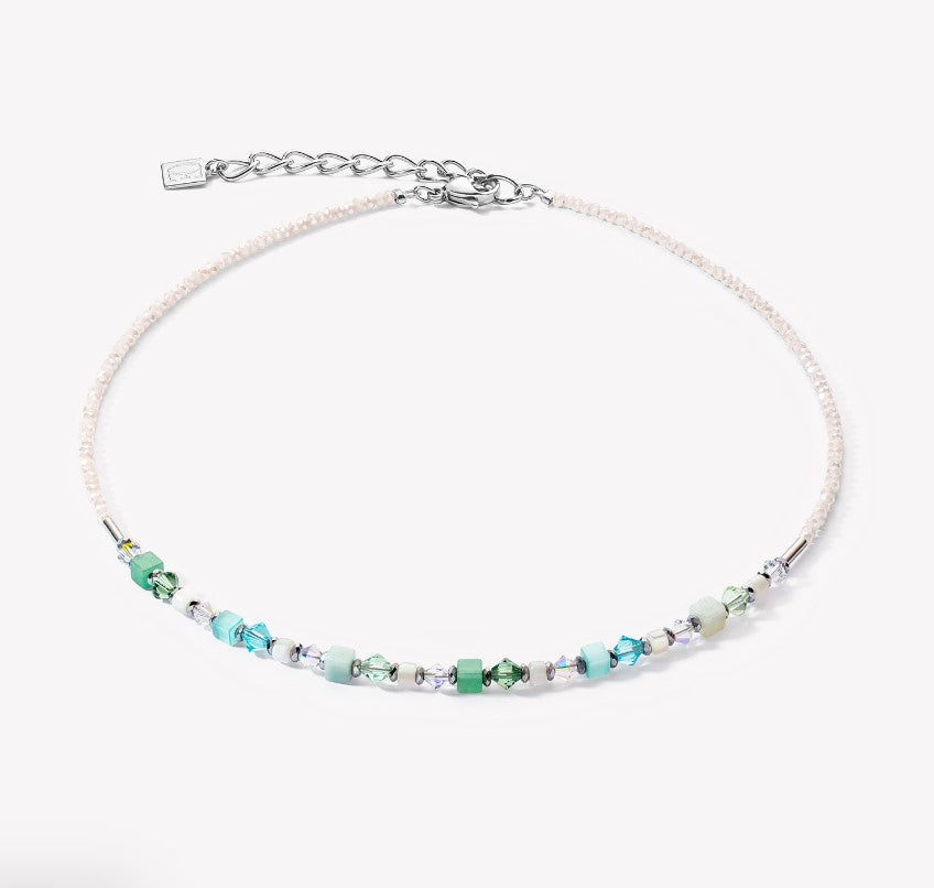 Princess Shape Mix necklace mint green