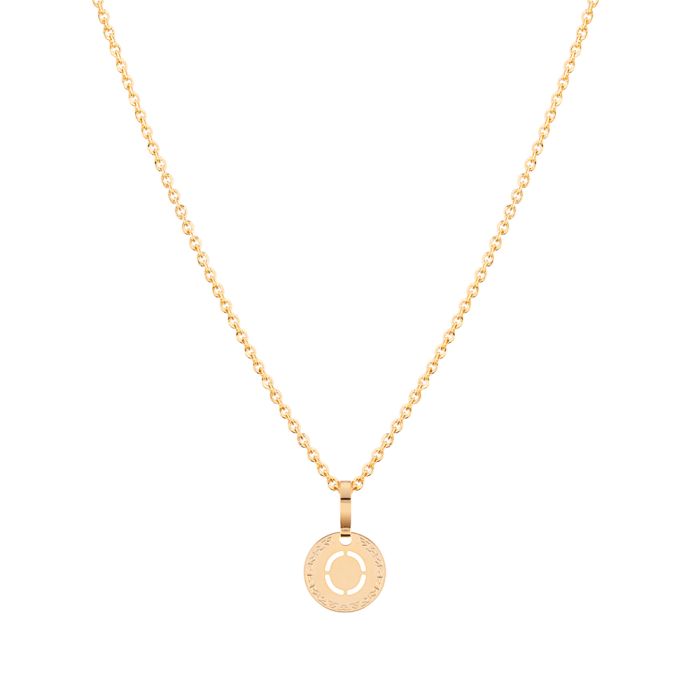 My World Yellow Gold Plated Necklace with  Letter 