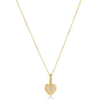 Load image into Gallery viewer, PENDANT CARO - 18K GOLD PLATED, WITH WHITE ZIRCONIA
