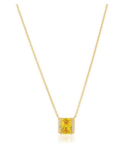 NECKLACE ROCCANOVA X-GRANDE - 18K GOLD PLATED, WITH YELLOW AND WHITE ZIRCONIA