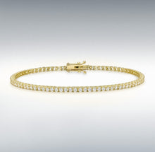 Load image into Gallery viewer, 9CT Yellow Gold Tennis Bracelet.
