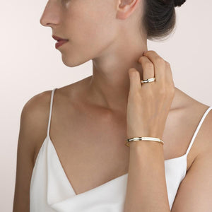 Coeur De Lion Gold on Stainless steel Bangle