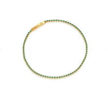 Load image into Gallery viewer, BRACELET ELLERA - 18K GOLD PLATED WITH GREEN ZIRCONIA
