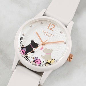 Radley White Case and Silicone Strap Watch.