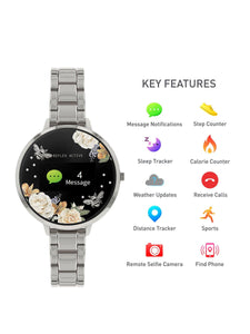 Reflex Active Series 3 Smart Watch with Floral Detail Colour Screen