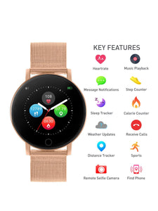 Reflex Active Series 5 Smart Watch with Heart Rate Monitor, Colour Touch Screen