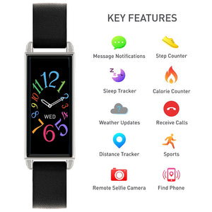 Reflex Active Series 2 Smart Watch with Colour Touch Screen and Black Strap