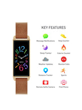 Load image into Gallery viewer, Reflex Active Series 2 Smart Watch with Colour Touch Screen and Brown Strap
