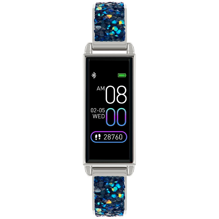 Reflex Active Series 2 Smart Watch with Colour Touch Screen and Blue Glitter Strap