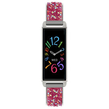 Load image into Gallery viewer, Reflex Active Series 2 Smart Watch with Colour Touch Screen and Pink Glitter Strap
