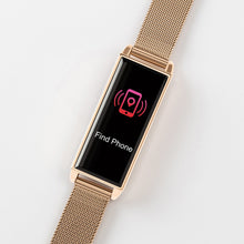 Load image into Gallery viewer, Series O2 Rose Gold mesh bracelet has a slim silhouette yet packs in all essential features.
