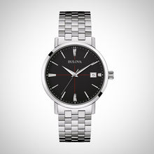 Load image into Gallery viewer, Bulova Men&#39;s Classic Black Dial Stainless Steel Watch
