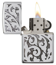 Load image into Gallery viewer, Filigree Polished Chrome Zippo Lighter
