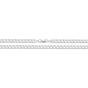 Sterling Silver Curb 18" Chain.