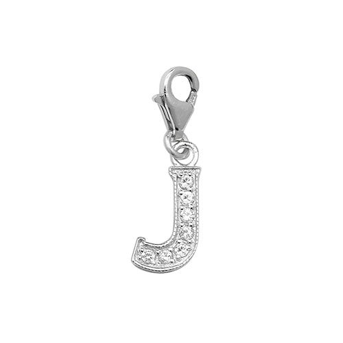 Sterling Silver Cubic Zirconia Set Initial 