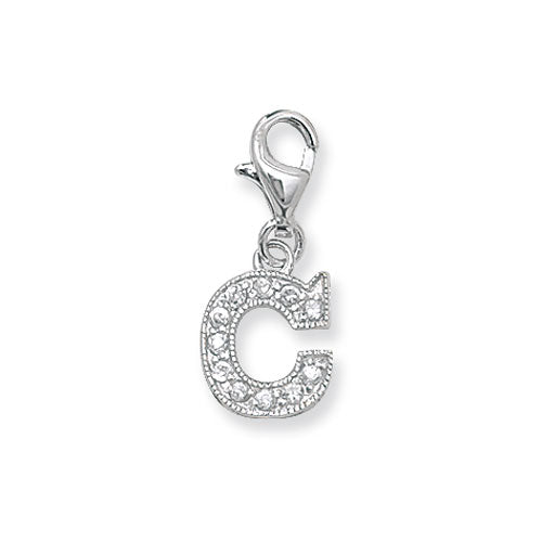 Sterling Silver Cubic Zirconia Set Initial.